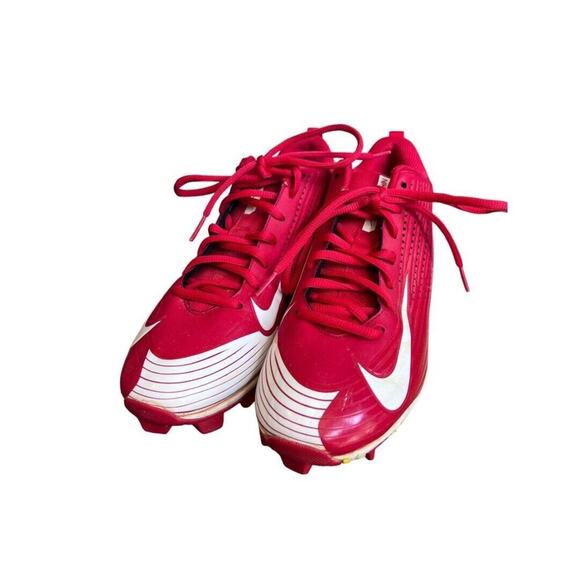 7.5 Nike BSBL Vapor Red White Baseball Cleats Shoes